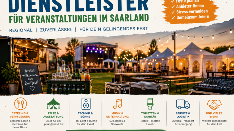 Dienstleister beim dorf-event
