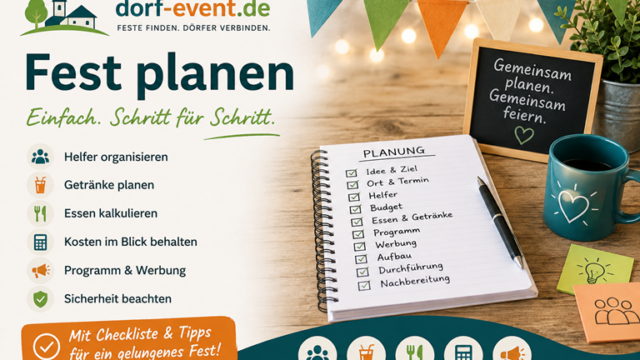 Fest planen - Fest organisieren - die perfekte Hilfe